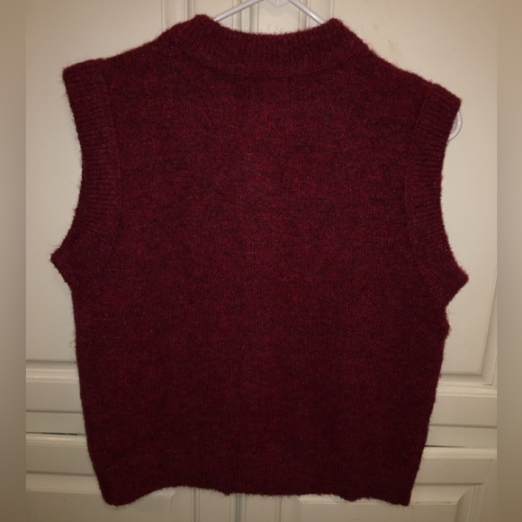 Damson Madder Aggie Bow Knit Sweater Vest - Picture 6 of 8